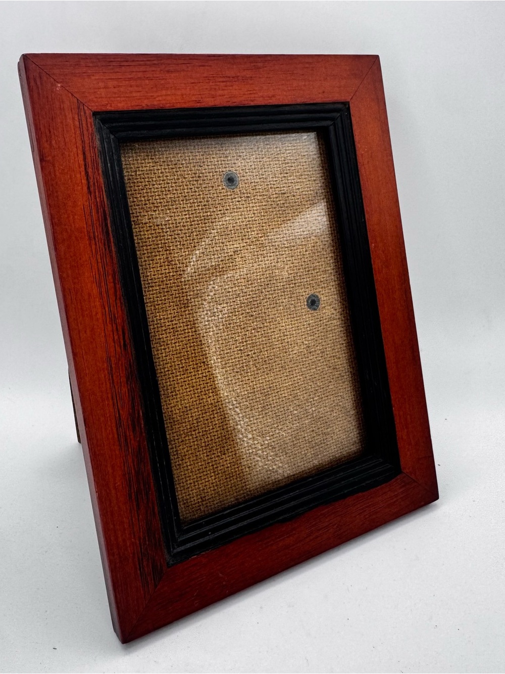 Classic Wooden Picture Frame with Black Inner Trim - Brown - Picture 2 of 5